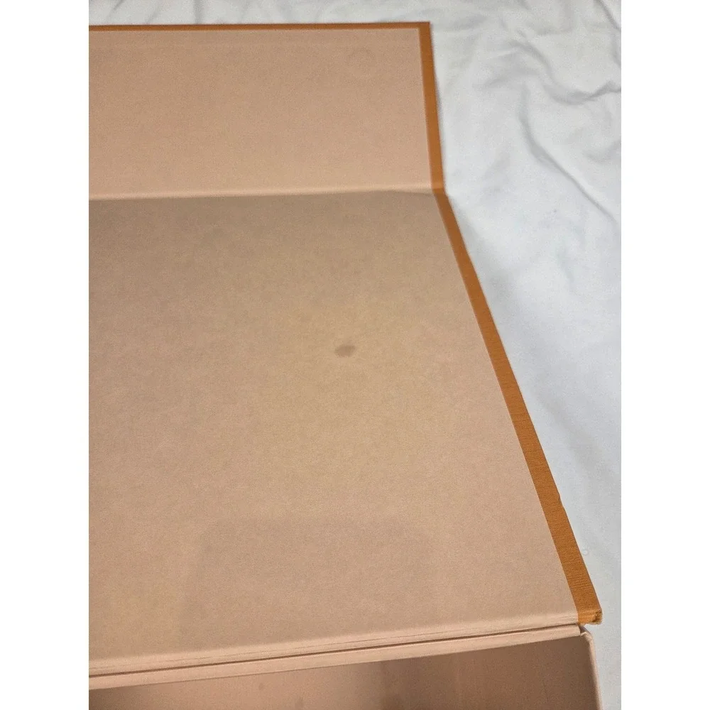 Authentic Louis Vuitton Storage Box Large Orange Magnetic Folding Luxury
